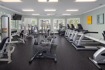 Modern Fitness Center at Abberly Chase Apartment Homes by HHHunt, Ridgeland, 29936